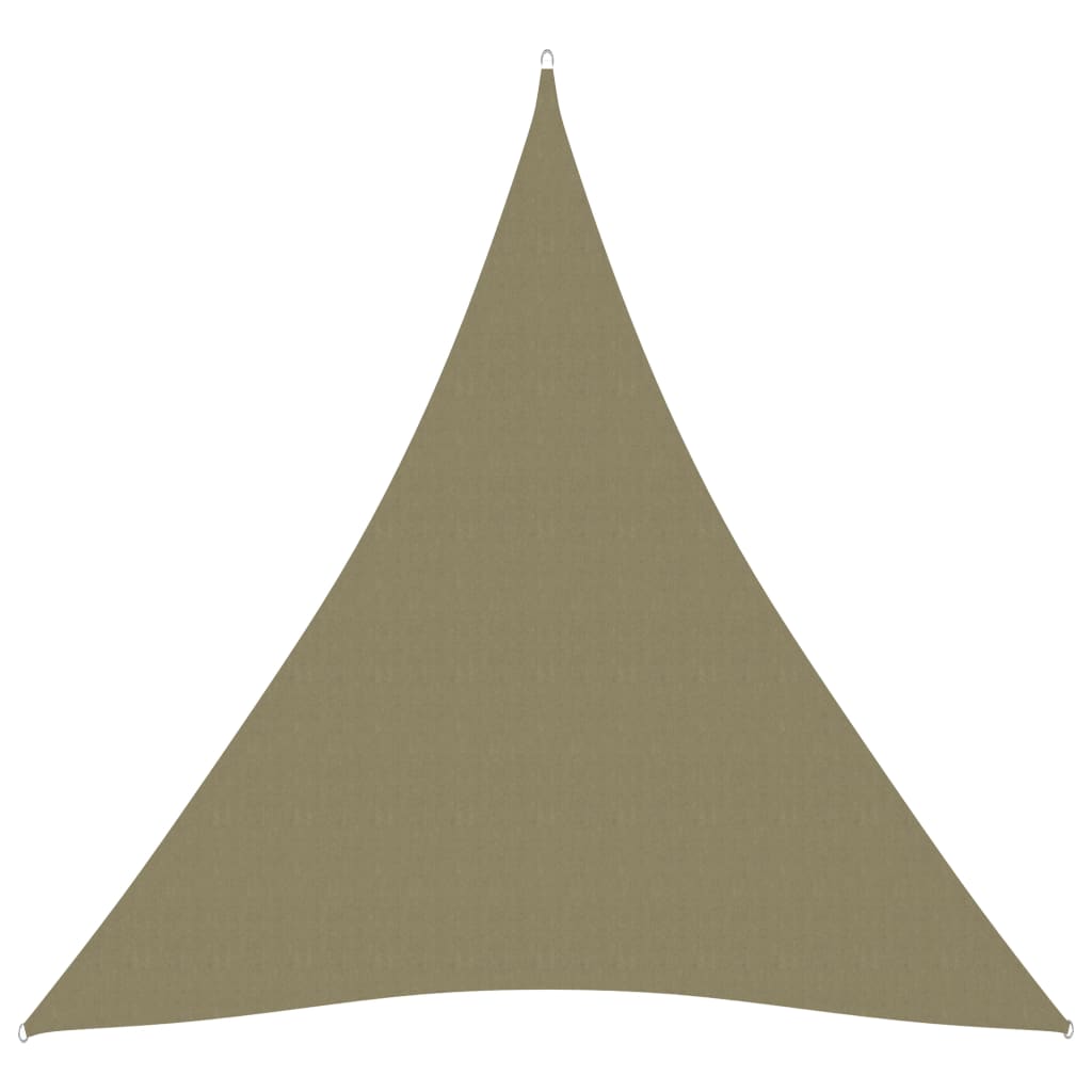 Voile de parasol Tissu Oxford triangulaire 4x5x5 m Beige