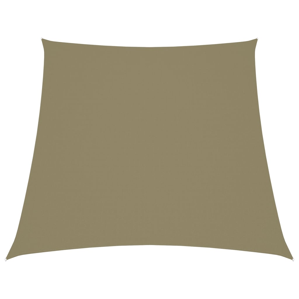 Voile de parasol Tissu Oxford trapèze 4/5x3 m Beige