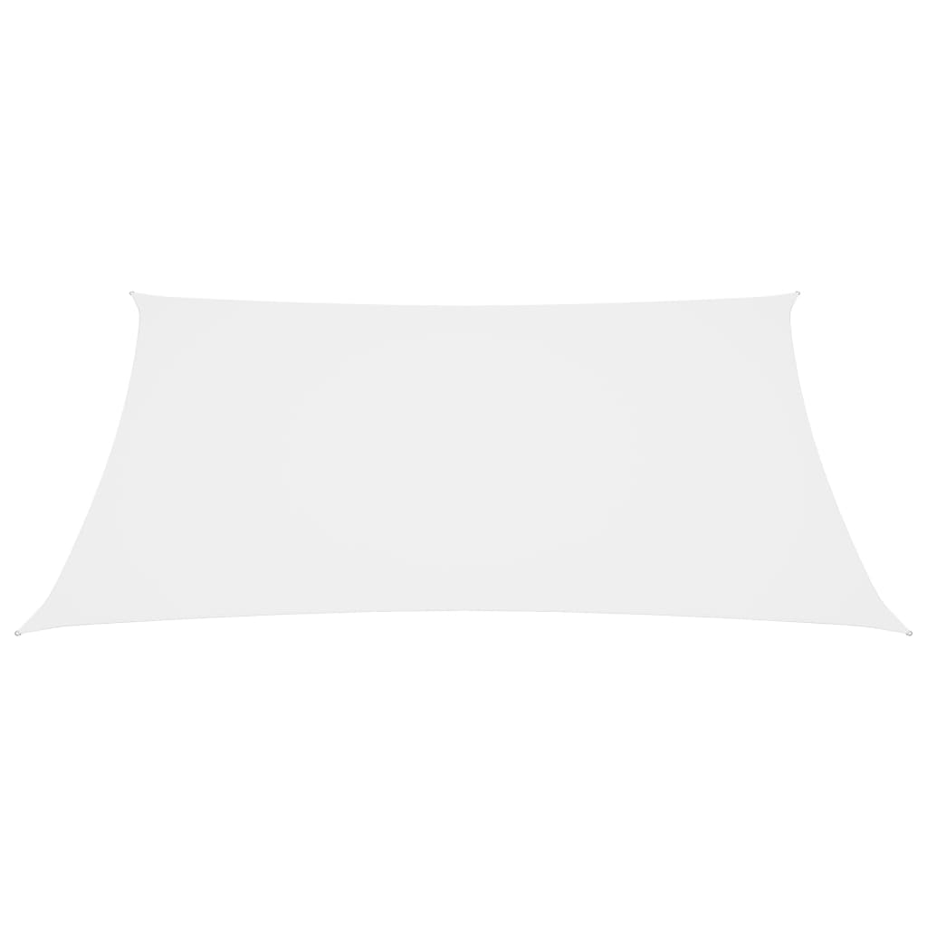 Voile de parasol Tissu Oxford carré 4,5x4,5 m Blanc
