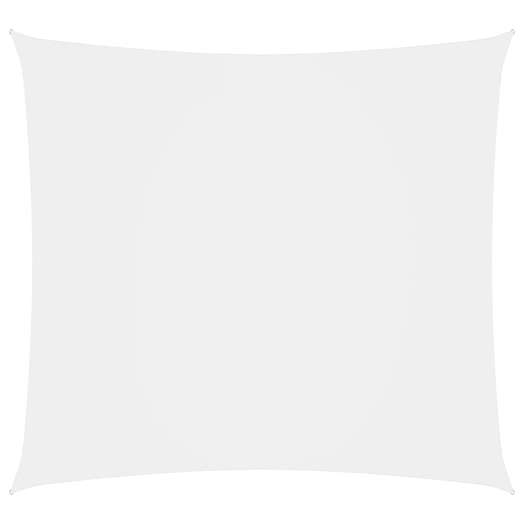 Voile de parasol Tissu Oxford carré 5x5 m Blanc