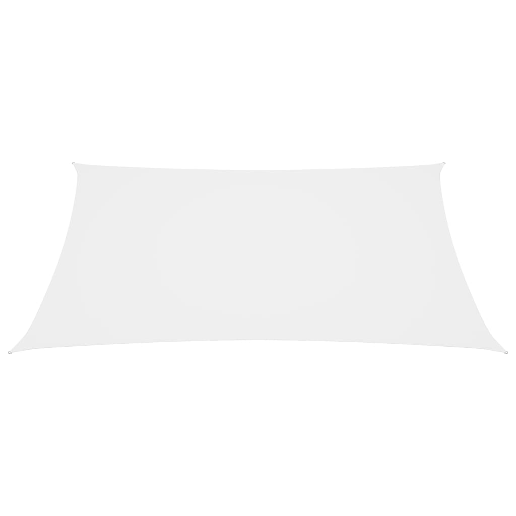 Voile de parasol Tissu Oxford carré 5x5 m Blanc
