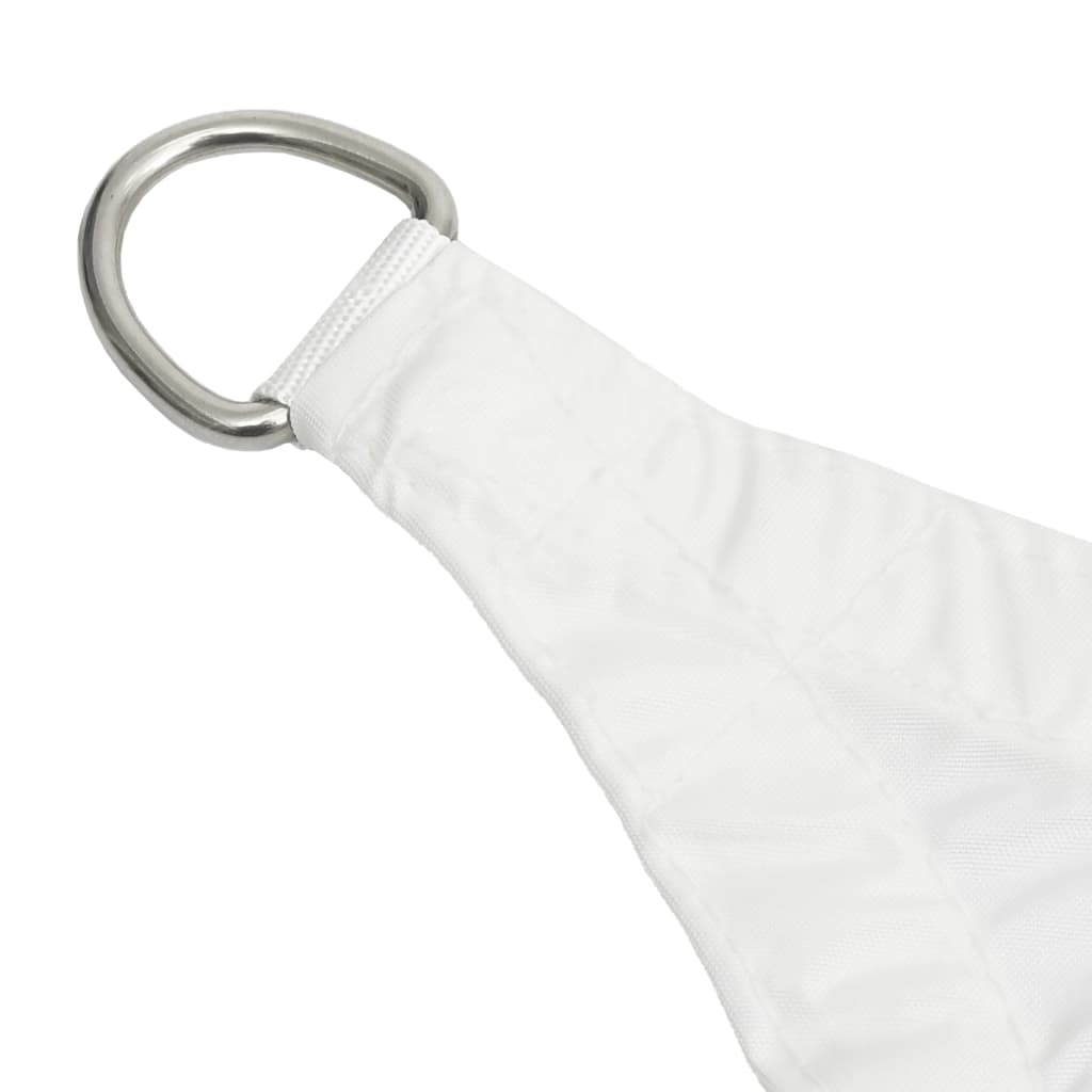 Voile de parasol Tissu Oxford triangulaire 4x4x4 m Blanc