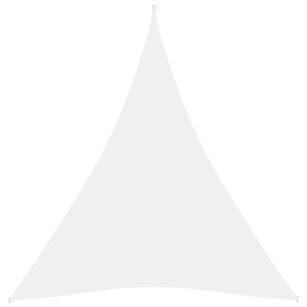 Voile de parasol Tissu Oxford triangulaire 4x5x5 m Blanc