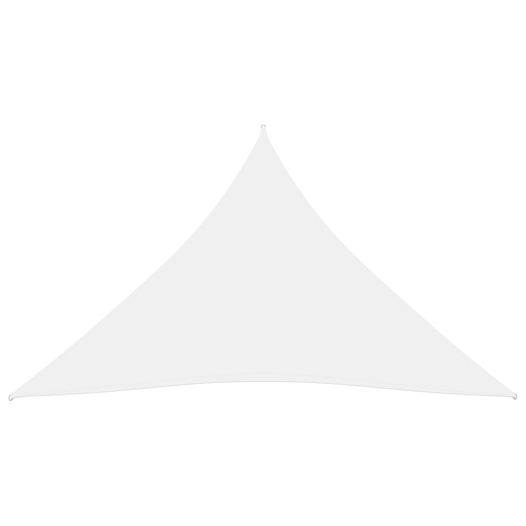 Voile de parasol Tissu Oxford triangulaire 4x5x5 m Blanc