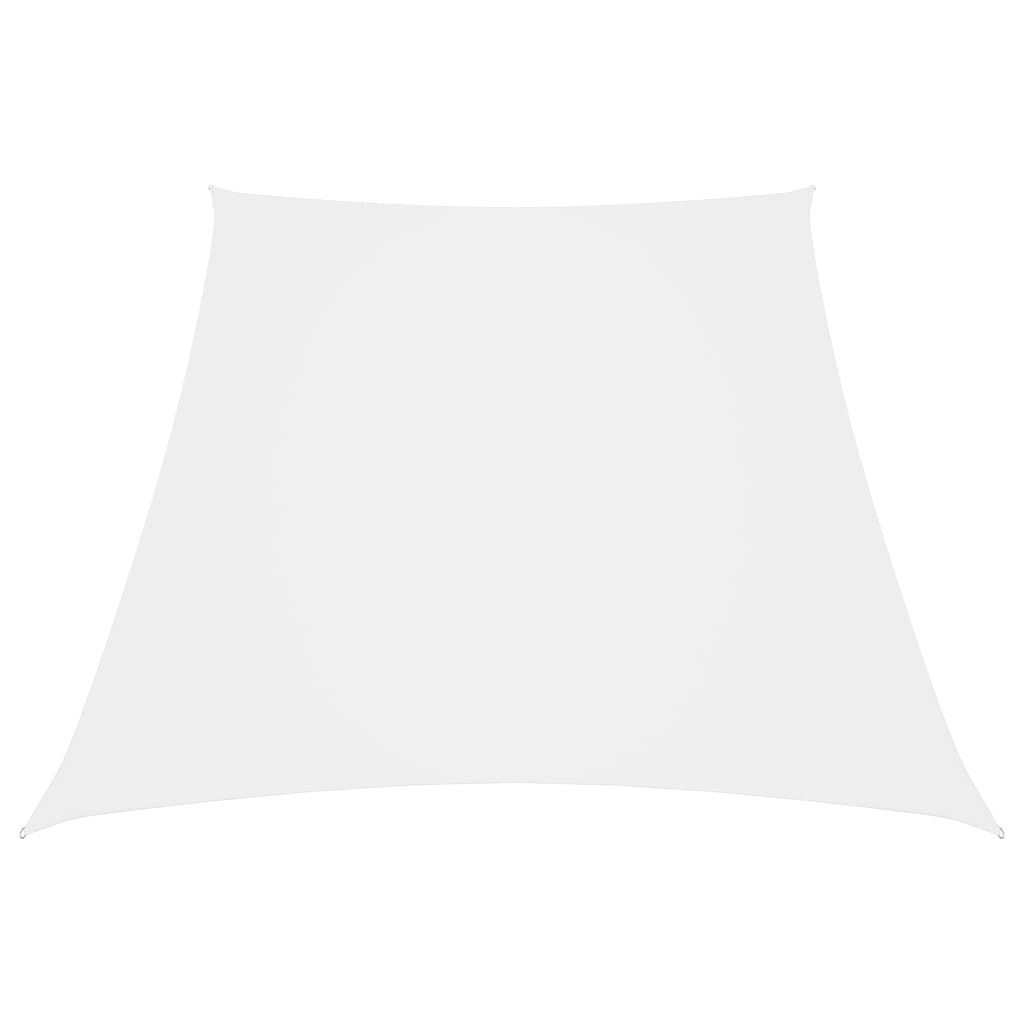 Voile de parasol Tissu Oxford trapèze 4/5x4 m Blanc