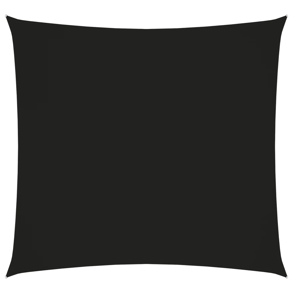 Voile de parasol Tissu Oxford carré 3,6x3,6 m Noir