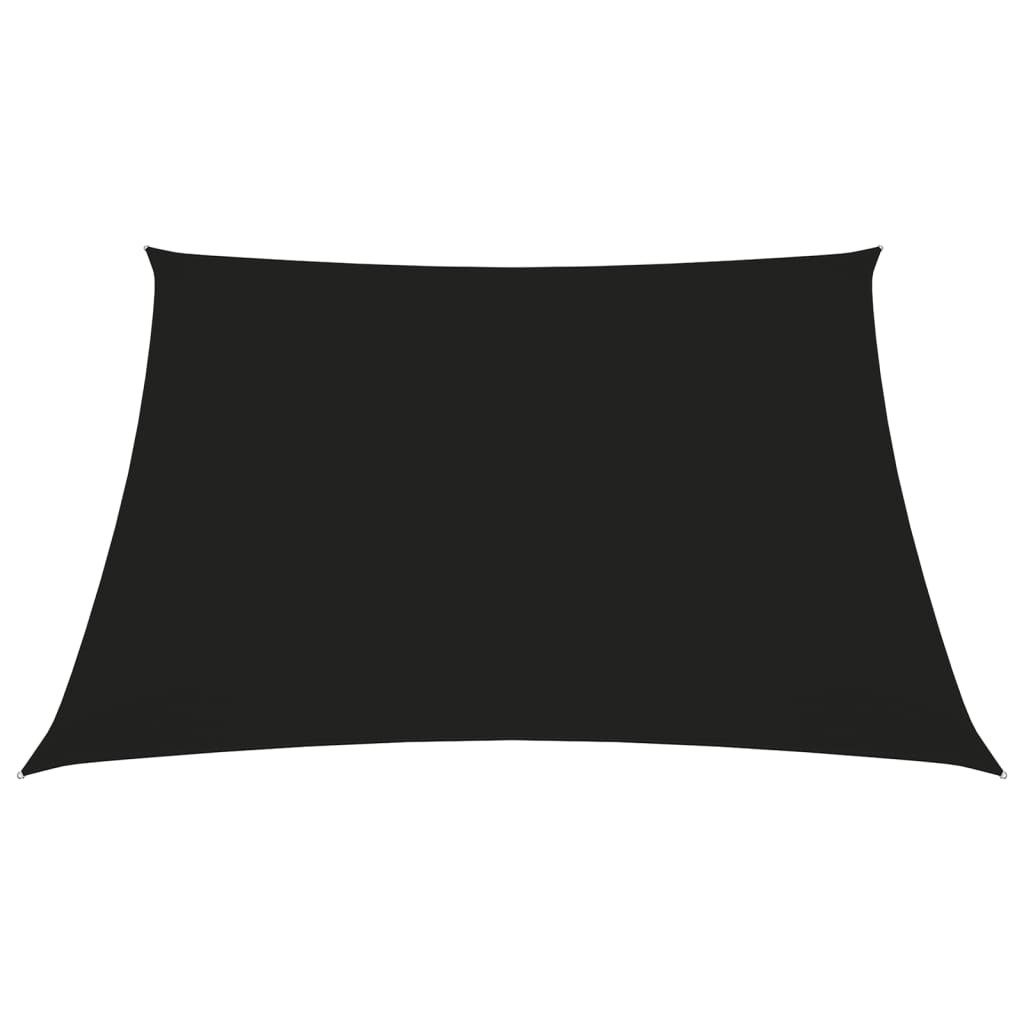 Voile de parasol Tissu Oxford carré 3,6x3,6 m Noir