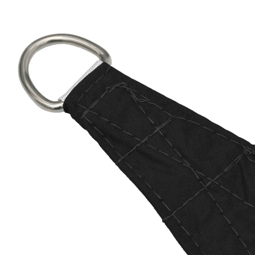 Voile de parasol Tissu Oxford triangulaire 3,5x3,5x4,9 m Noir