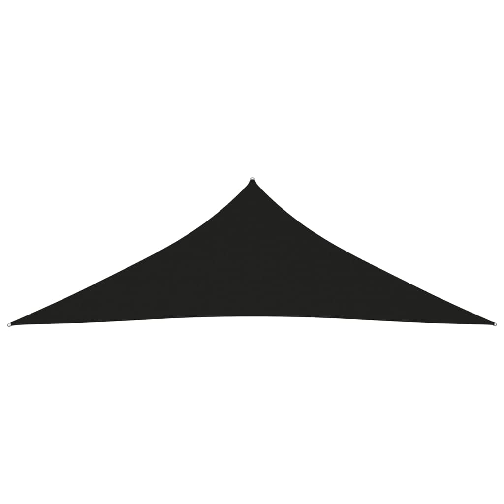 Voile de parasol Tissu Oxford triangulaire 4x4x5,8 m Noir