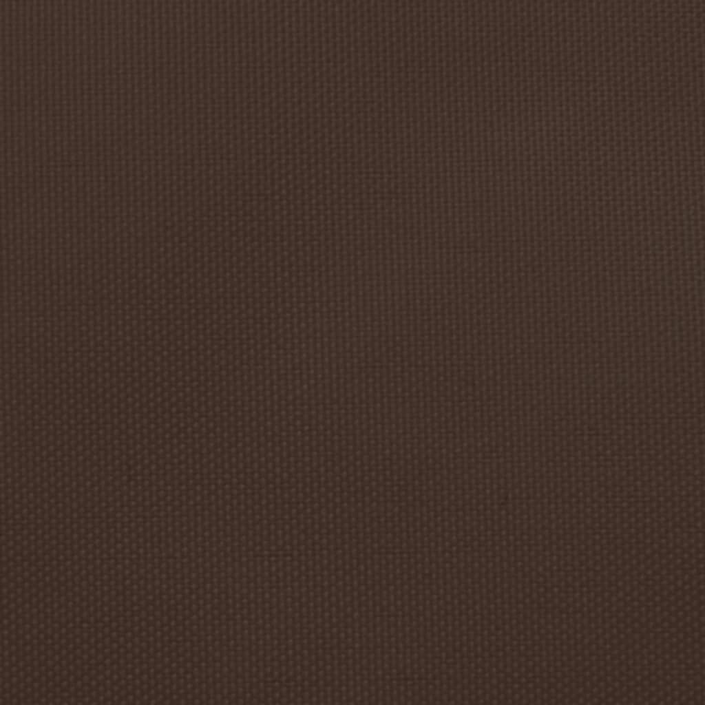 Voile de parasol Tissu Oxford triangulaire 4x4x4 m Marron