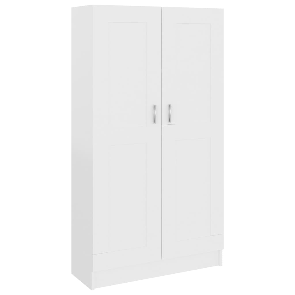 Bibliothèque Blanc 82,5x30,5x150 cm Aggloméré