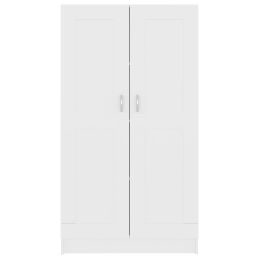 Bibliothèque Blanc 82,5x30,5x150 cm Aggloméré