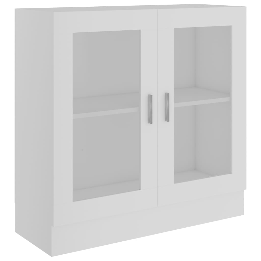 Armoire à vitrine Blanc 82,5x30,5x80 cm Aggloméré