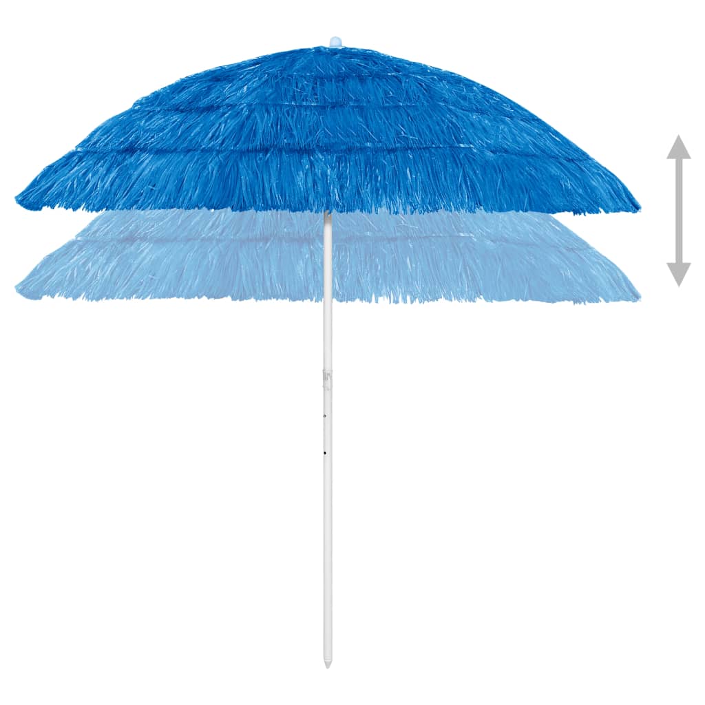 Parasol de plage Hawaii Bleu 240 cm