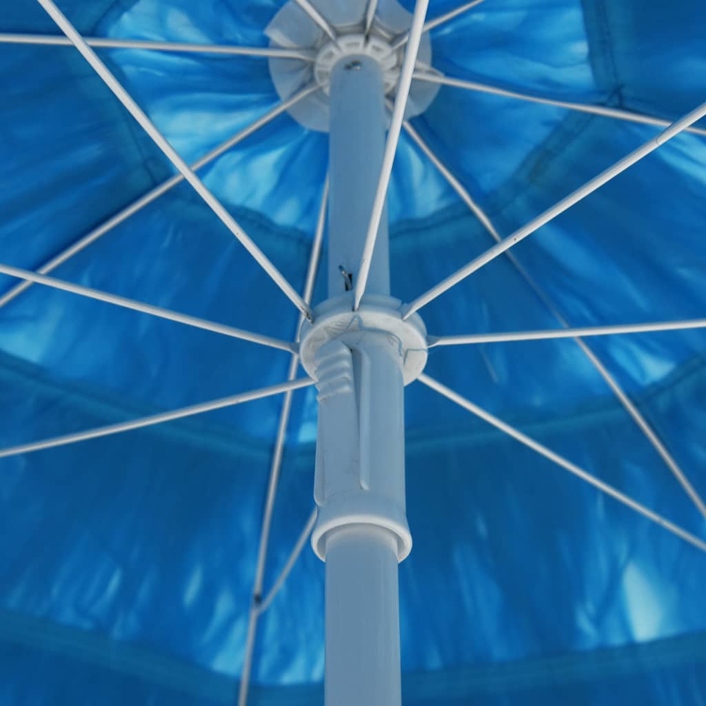 Parasol de plage Hawaii Bleu 240 cm