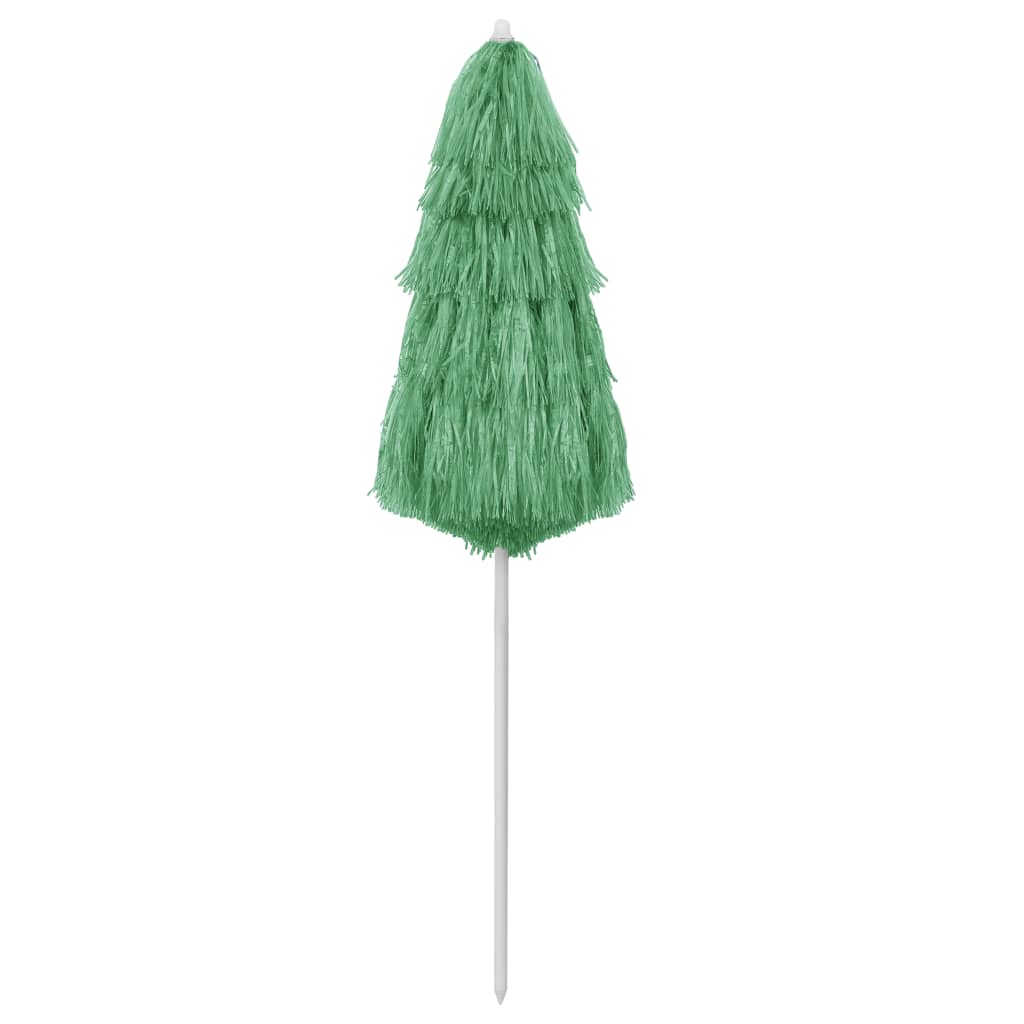 Parasol de plage Hawaii Vert 180 cm