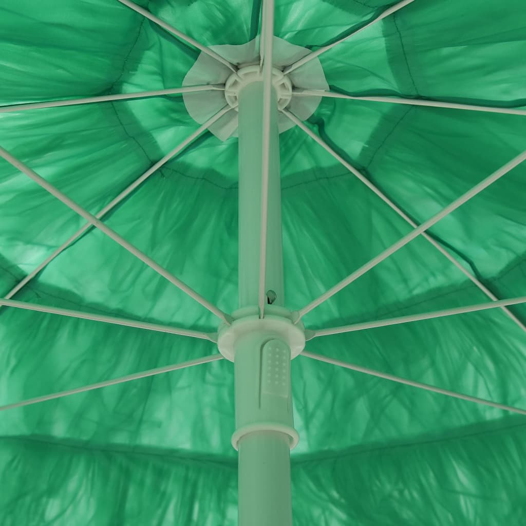 Parasol de plage Hawaii Vert 180 cm