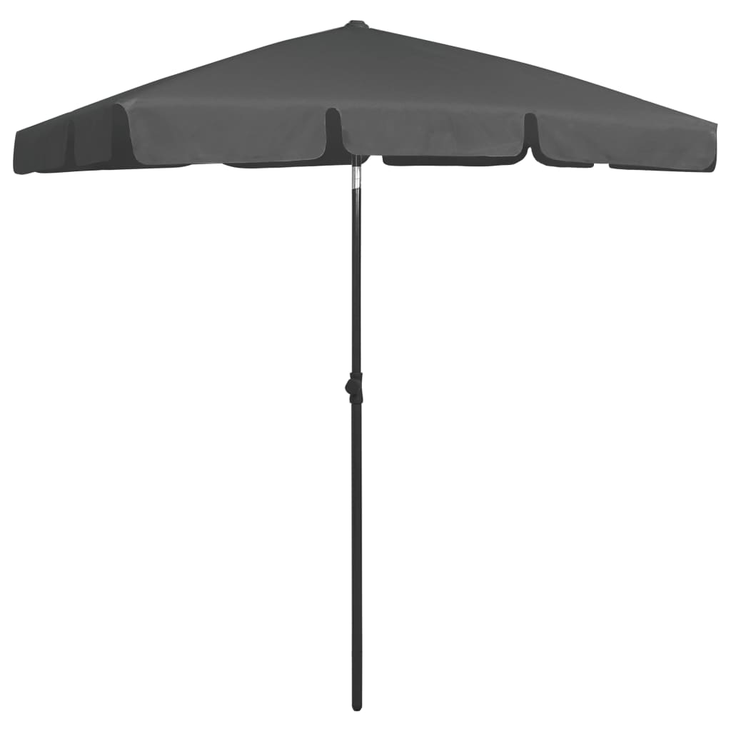 Parasol de plage Anthracite 180x120 cm