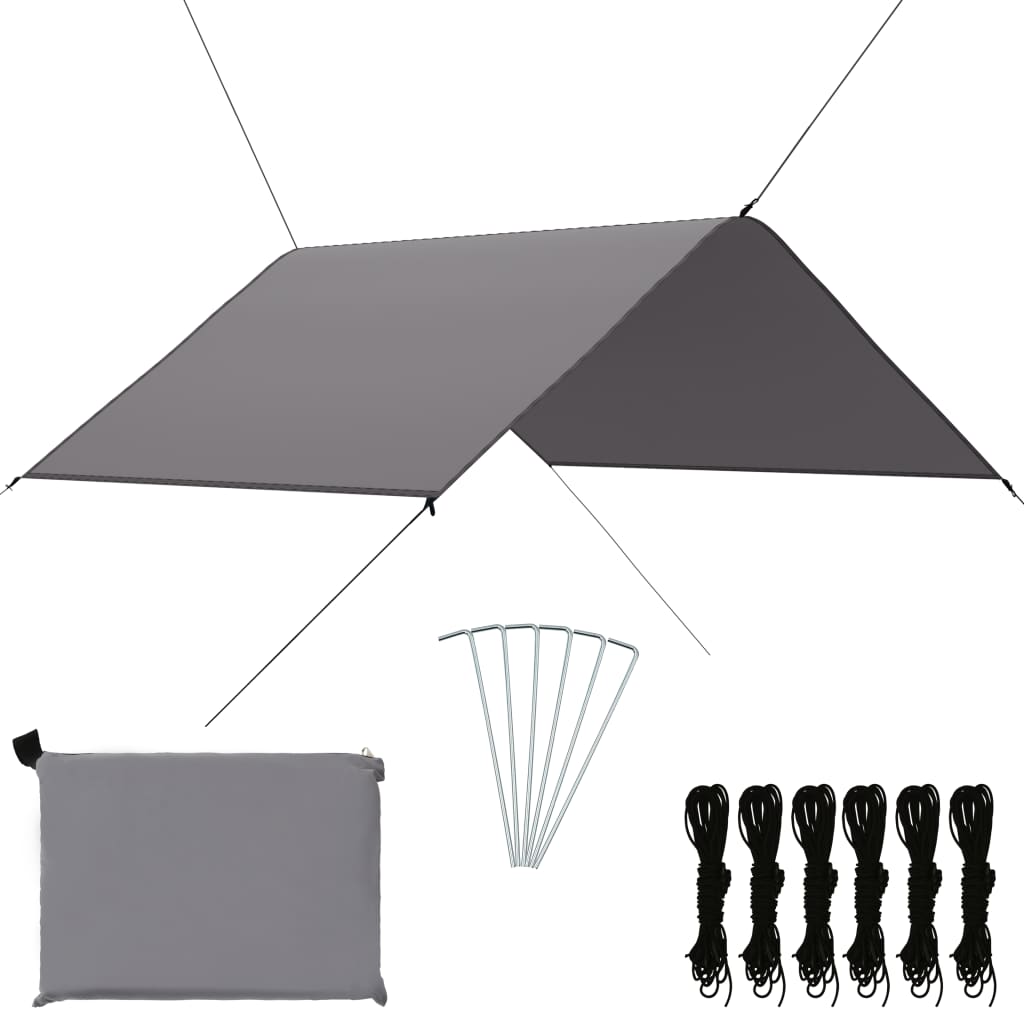 Bâche d'extérieur 3x2,85 m Gris