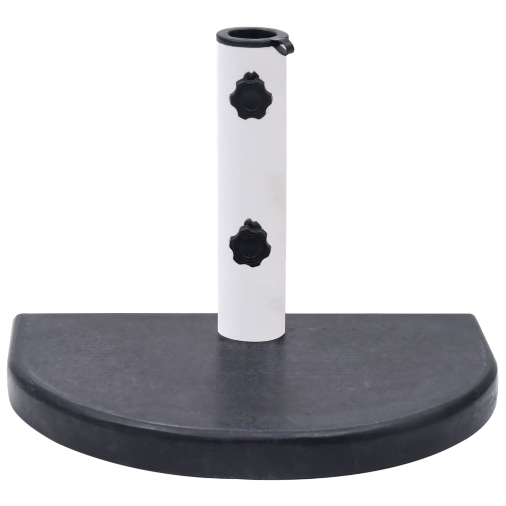 Socle de parasol Noir 40x28x4 cm Granite