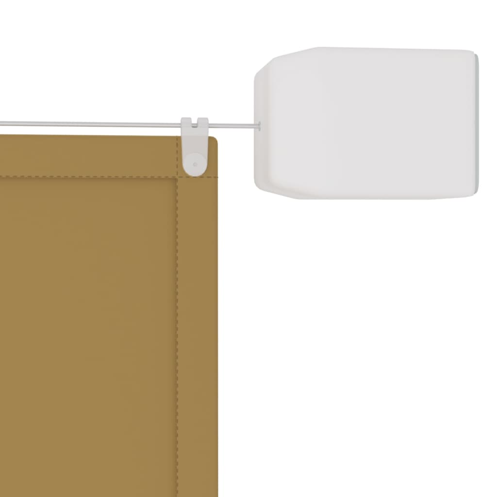 Auvent vertical Beige 140x270 cm Tissu oxford