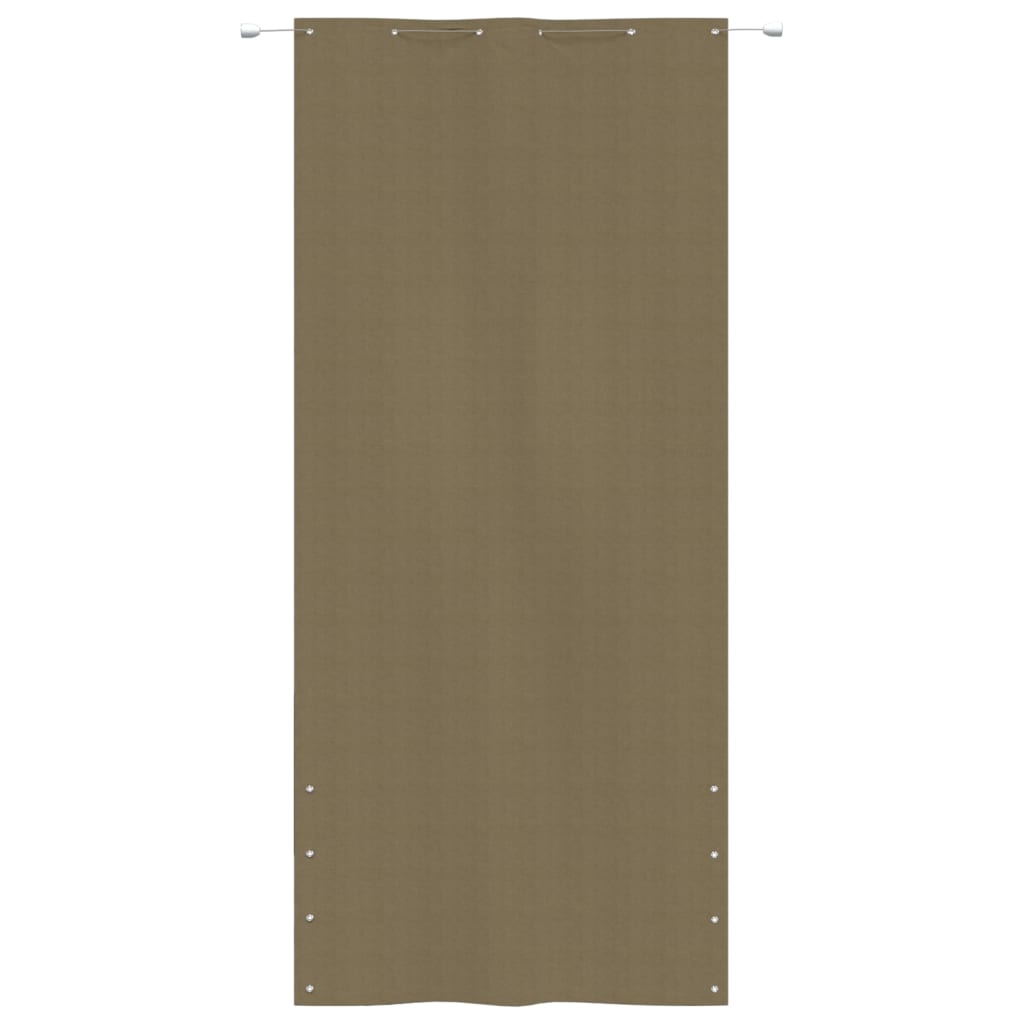 Écran de balcon Taupe 120x240 cm Tissu Oxford