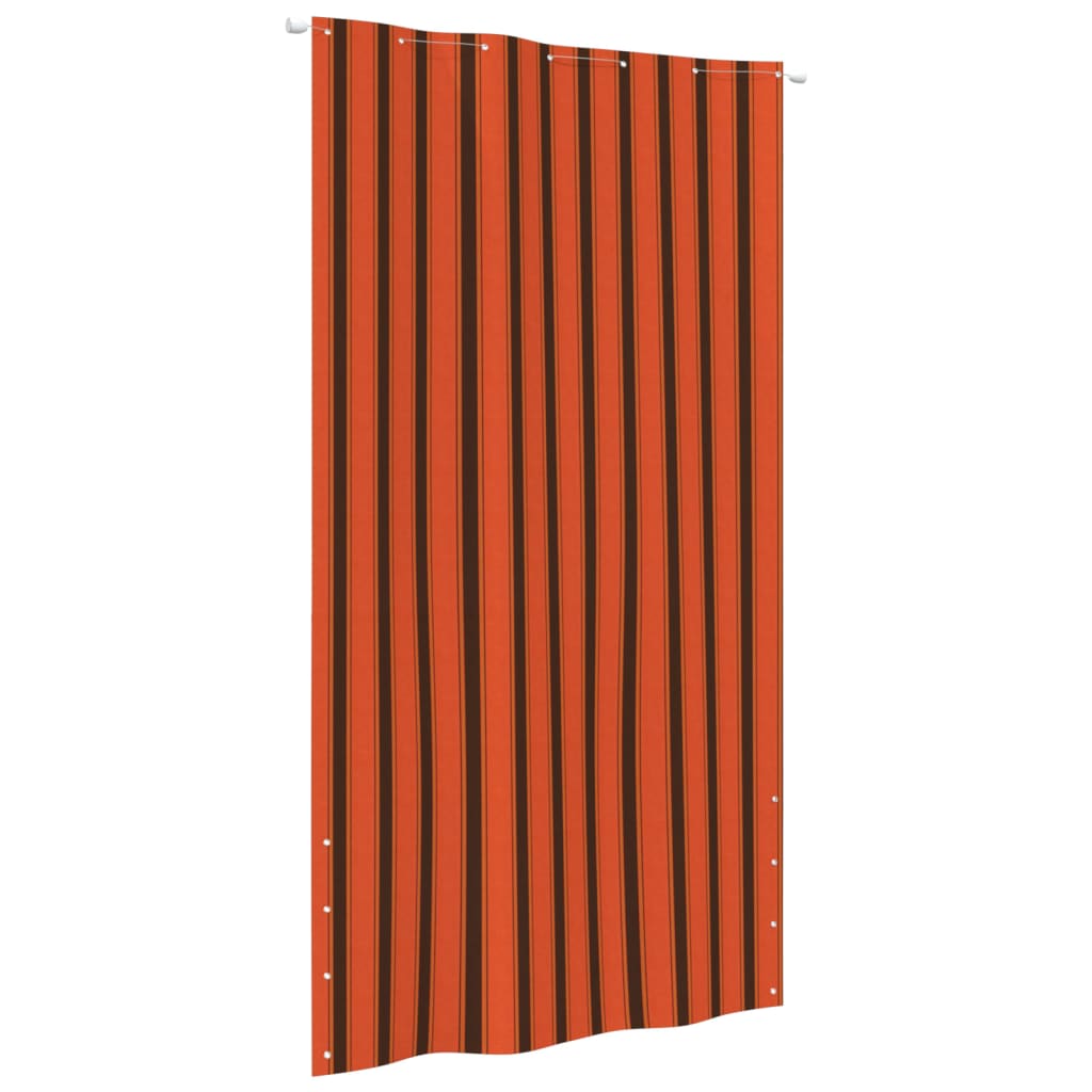 Écran de balcon Orange et marron 140x240 cm Tissu Oxford
