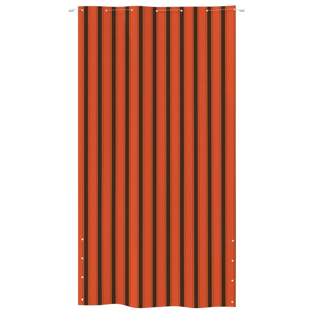 Écran de balcon Orange et marron 140x240 cm Tissu Oxford