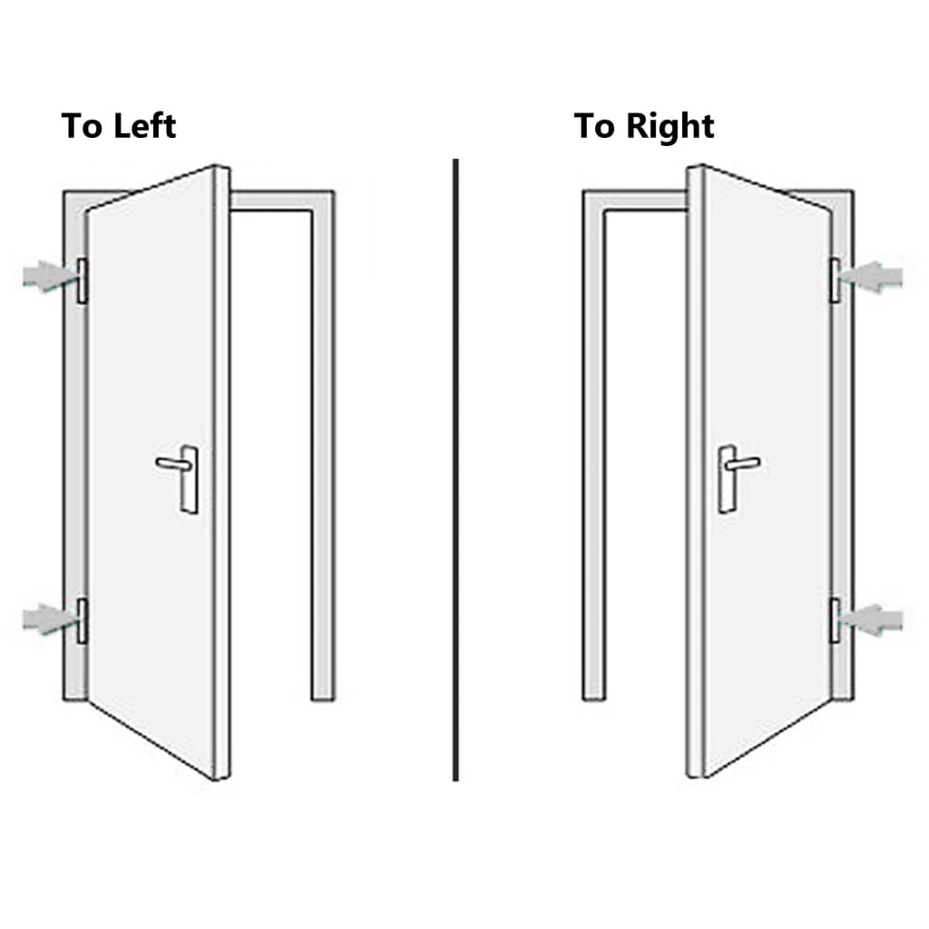 Porte d'entrée Aluminium et PVC Blanc 110x210 cm