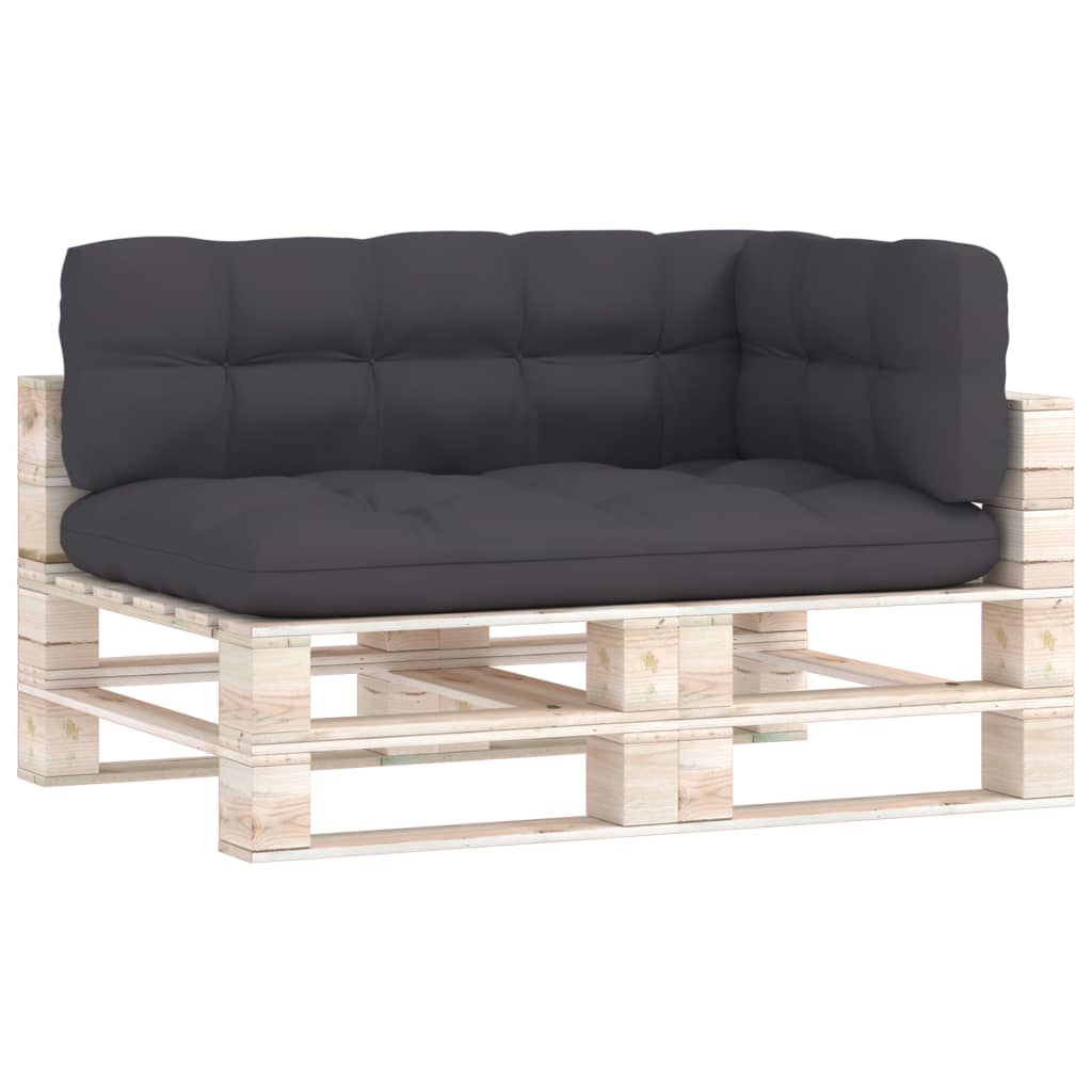 Coussins de canapé palette 3 pcs Anthracite