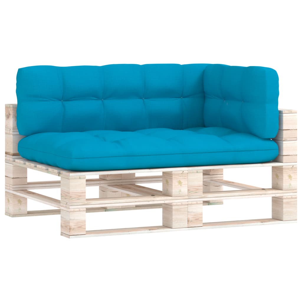 Coussins de canapé palette 3 pcs Bleu