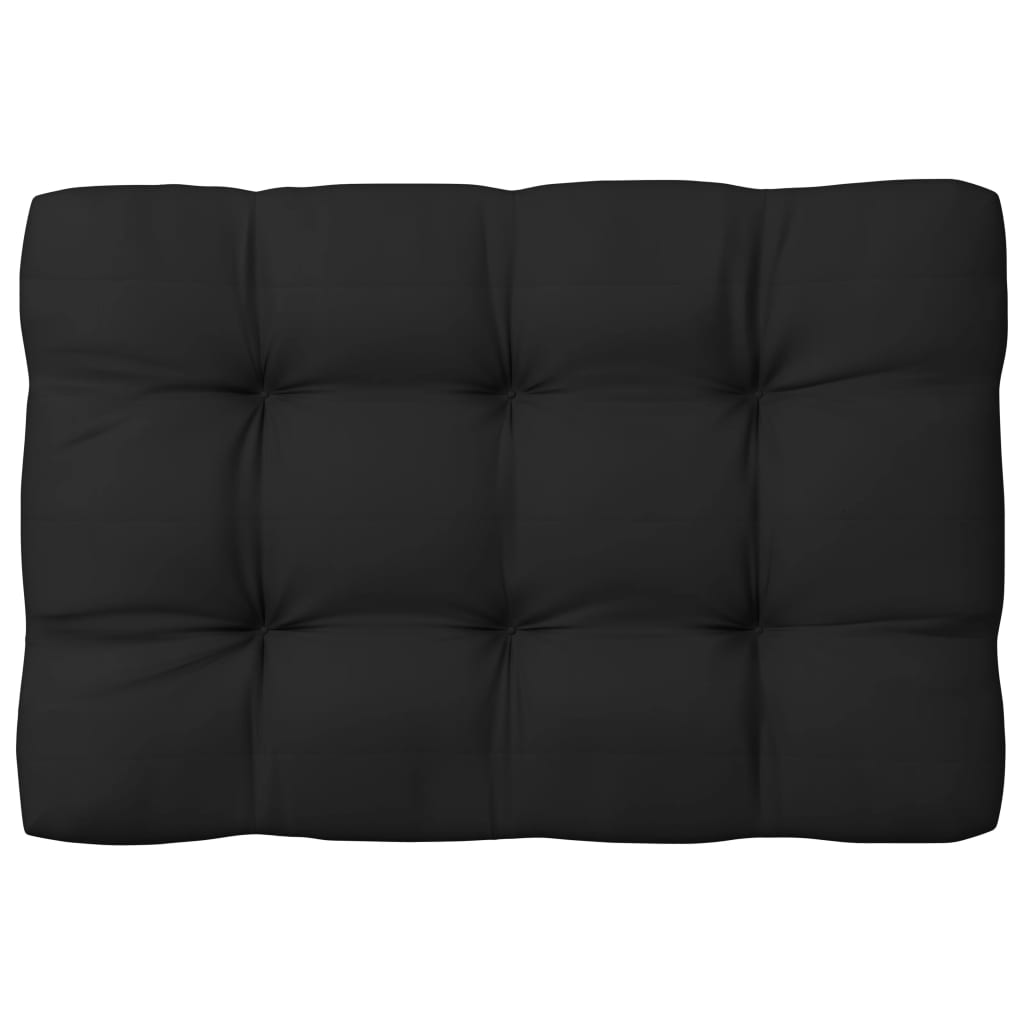 Coussins de canapé palette 3 pcs Noir