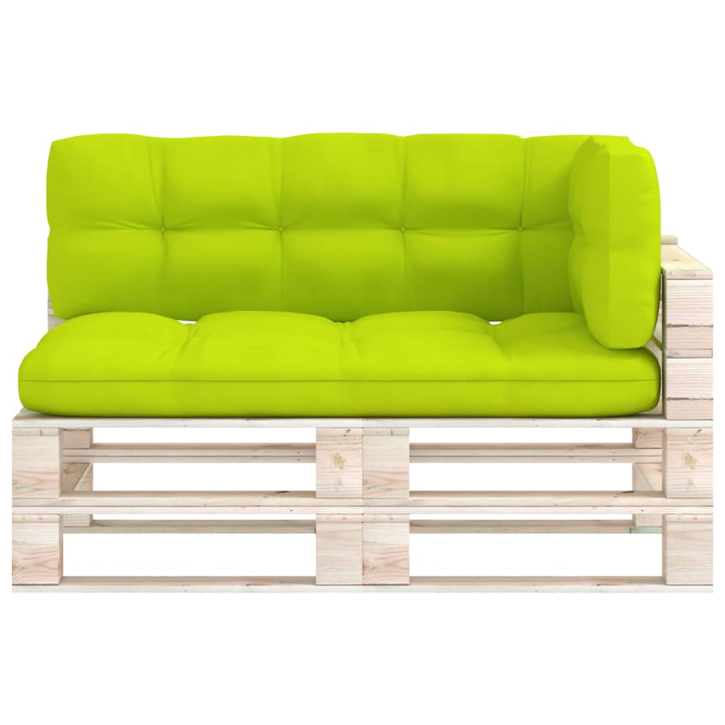 Coussins de canapé palette 3 pcs Vert vif