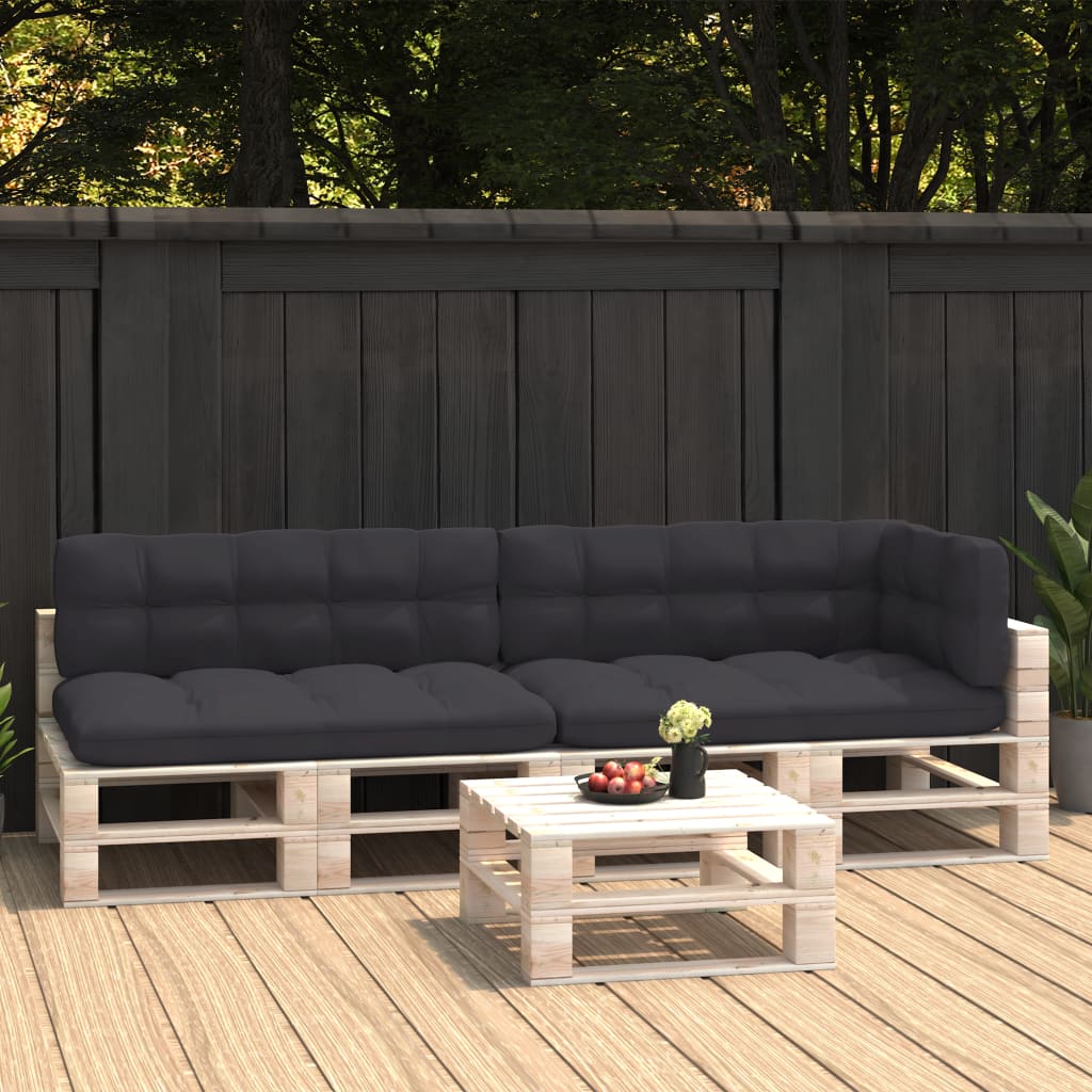 Coussins de canapé palette 5 pcs Anthracite
