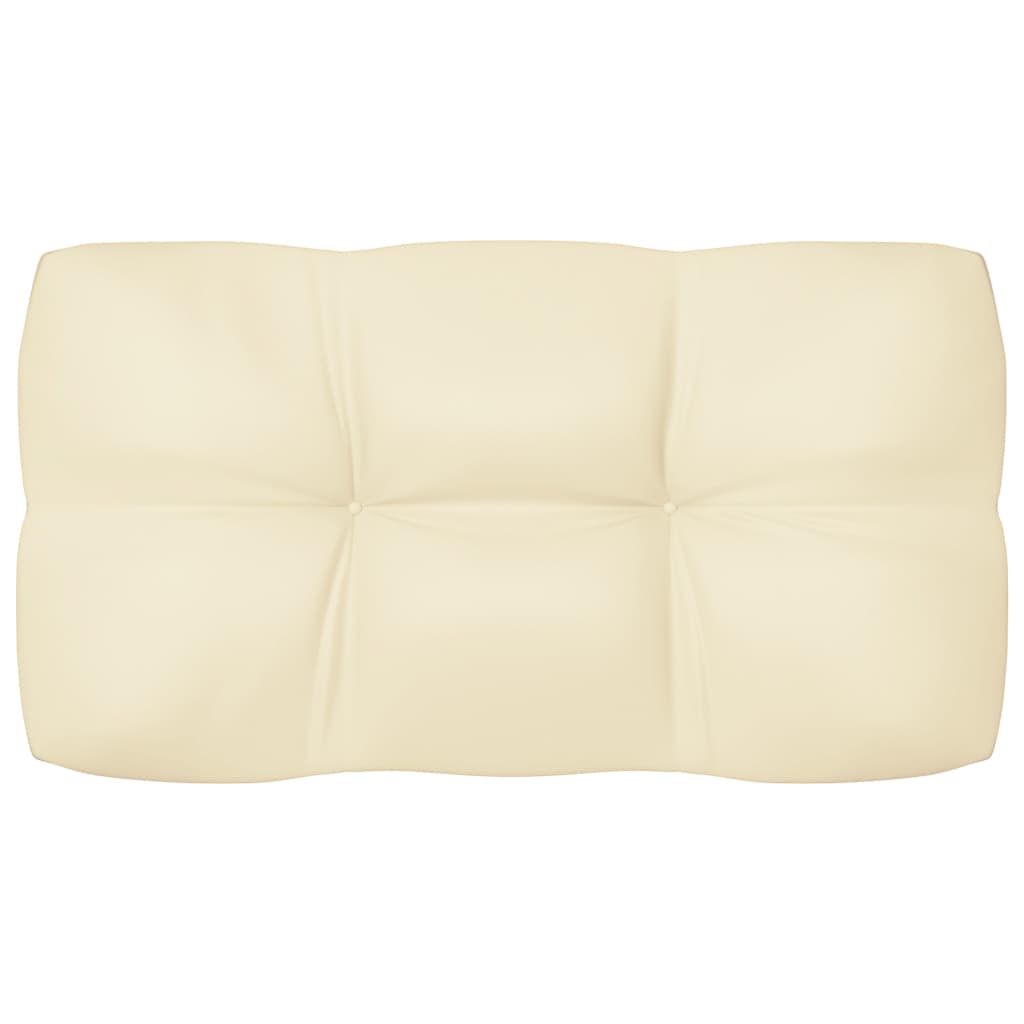Coussins de canapé palette 5 pcs Crème