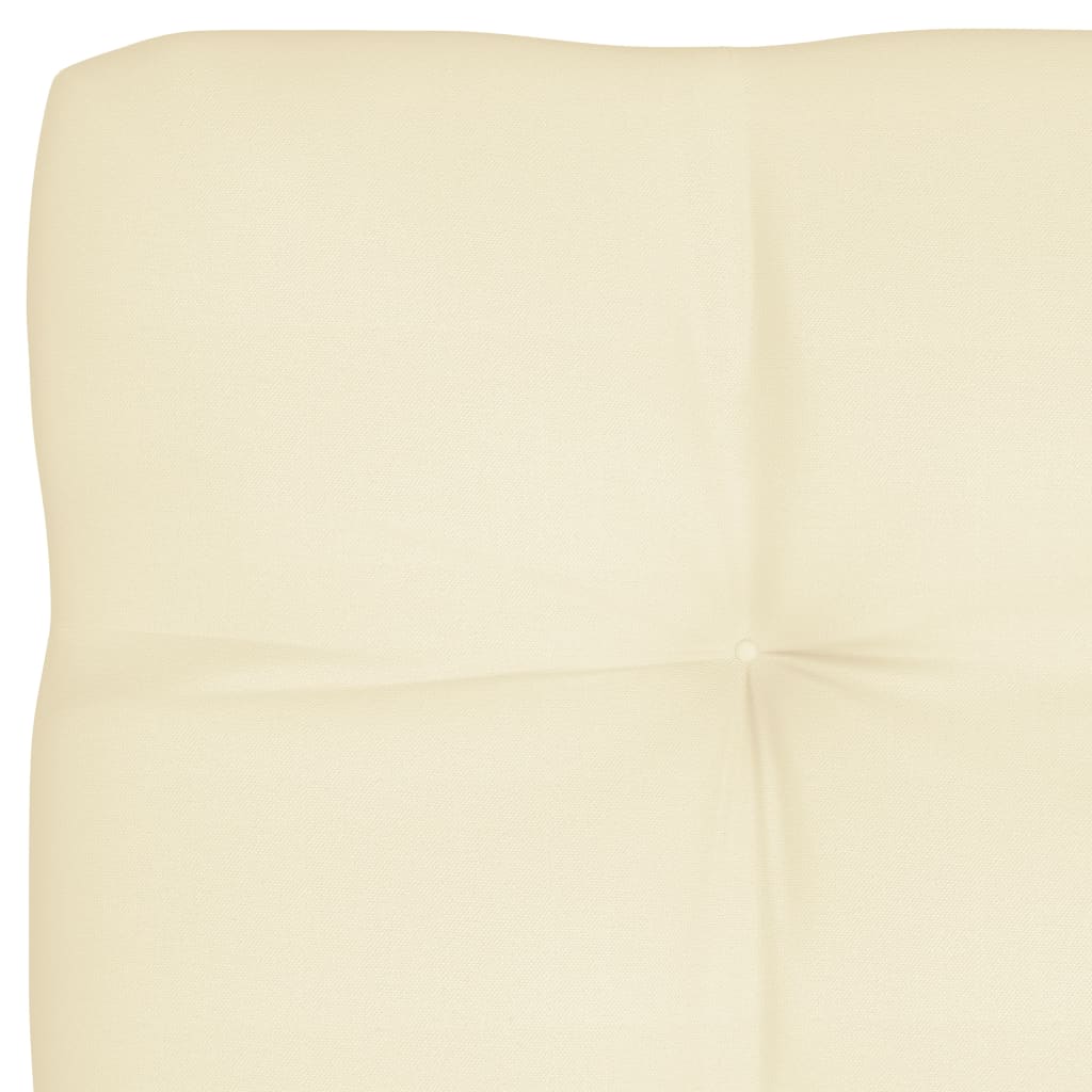 Coussins de canapé palette 5 pcs Crème