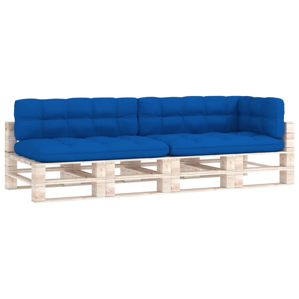 Coussins de canapé palette 5 pcs Bleu royal