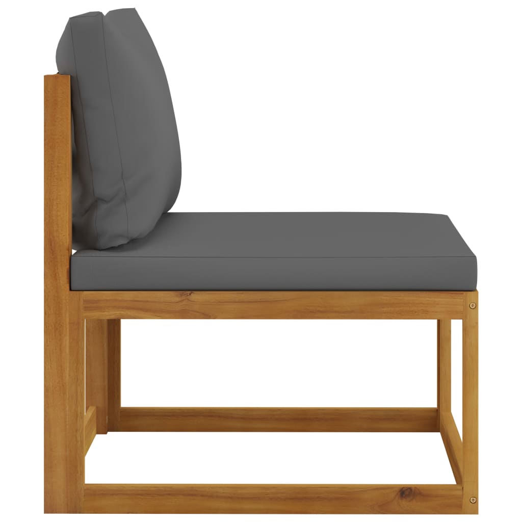 6 Piece Garden Lounge Set with Cushion Solid Acacia Wood (2x311852+311858)