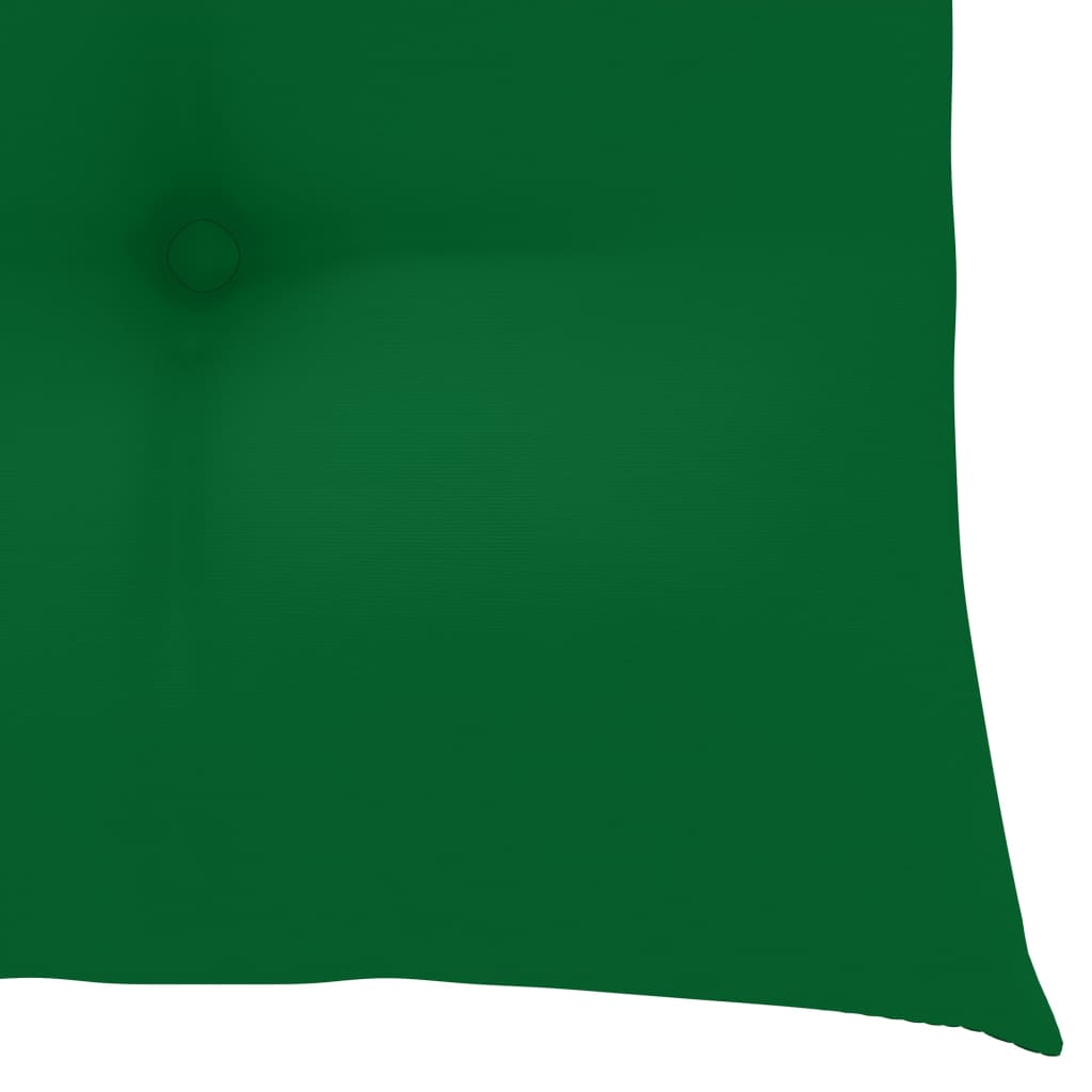 Coussins de chaise 2 pcs Vert 40x40x7 cm Tissu
