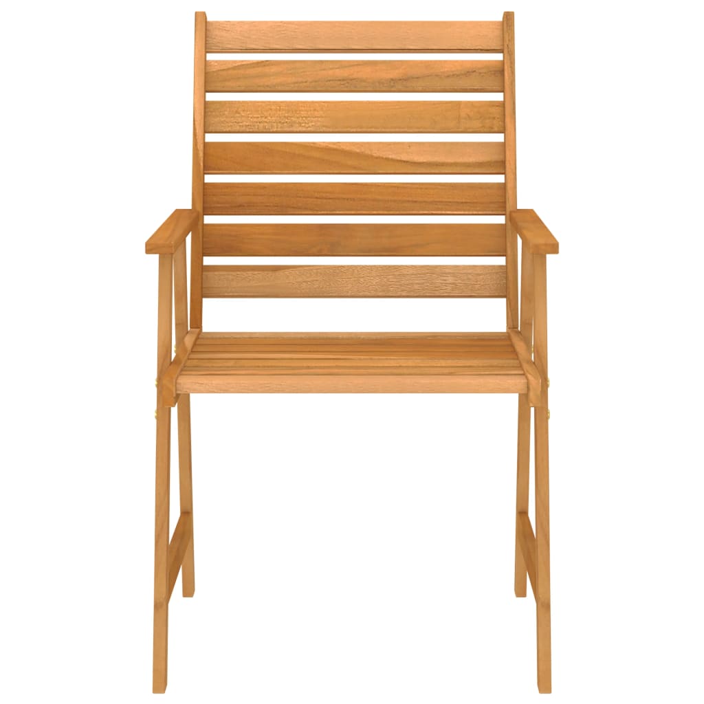 Mobilier de salle à manger de jardin 5 pcs Bois d'acacia solide