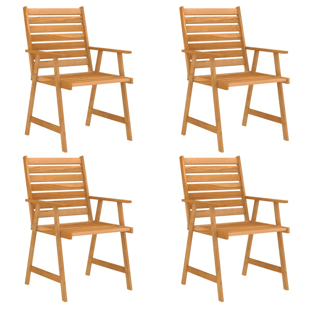 Mobilier de salle à manger de jardin 5 pcs Bois d'acacia solide