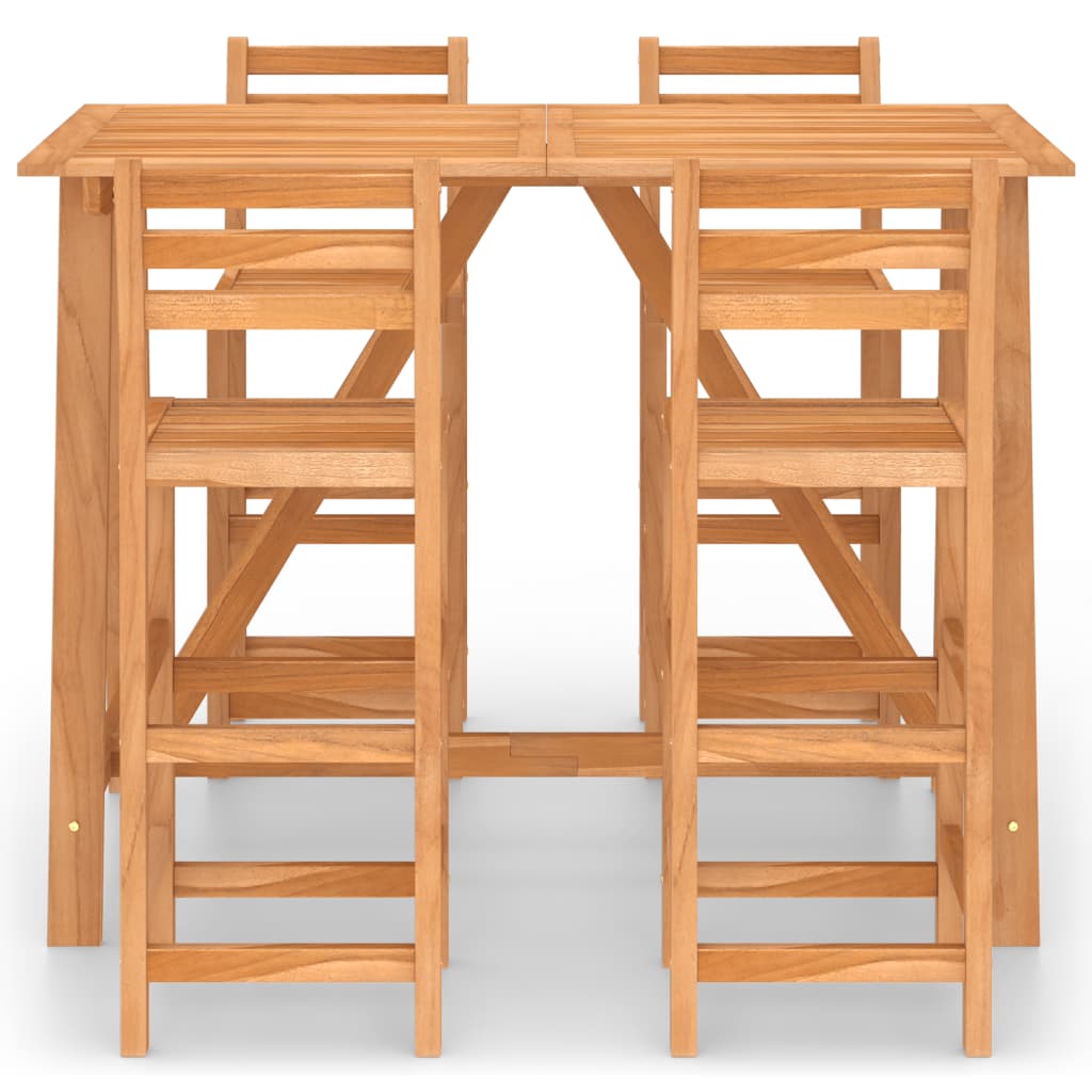 Ensemble de bar d'extérieur 5 pcs Bois d'acacia massif