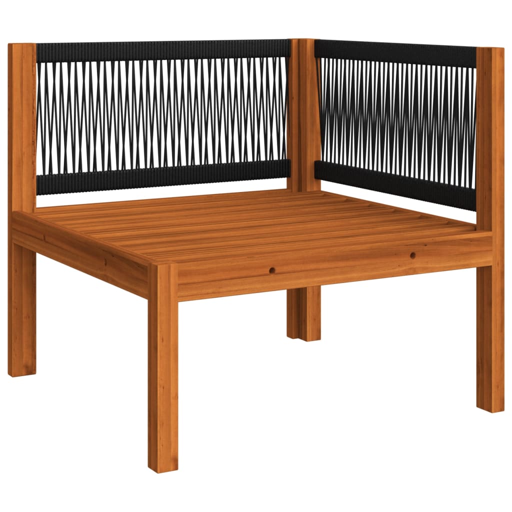 Salon de jardin 12 pcs avec coussins Crème Bois d'acacia solide