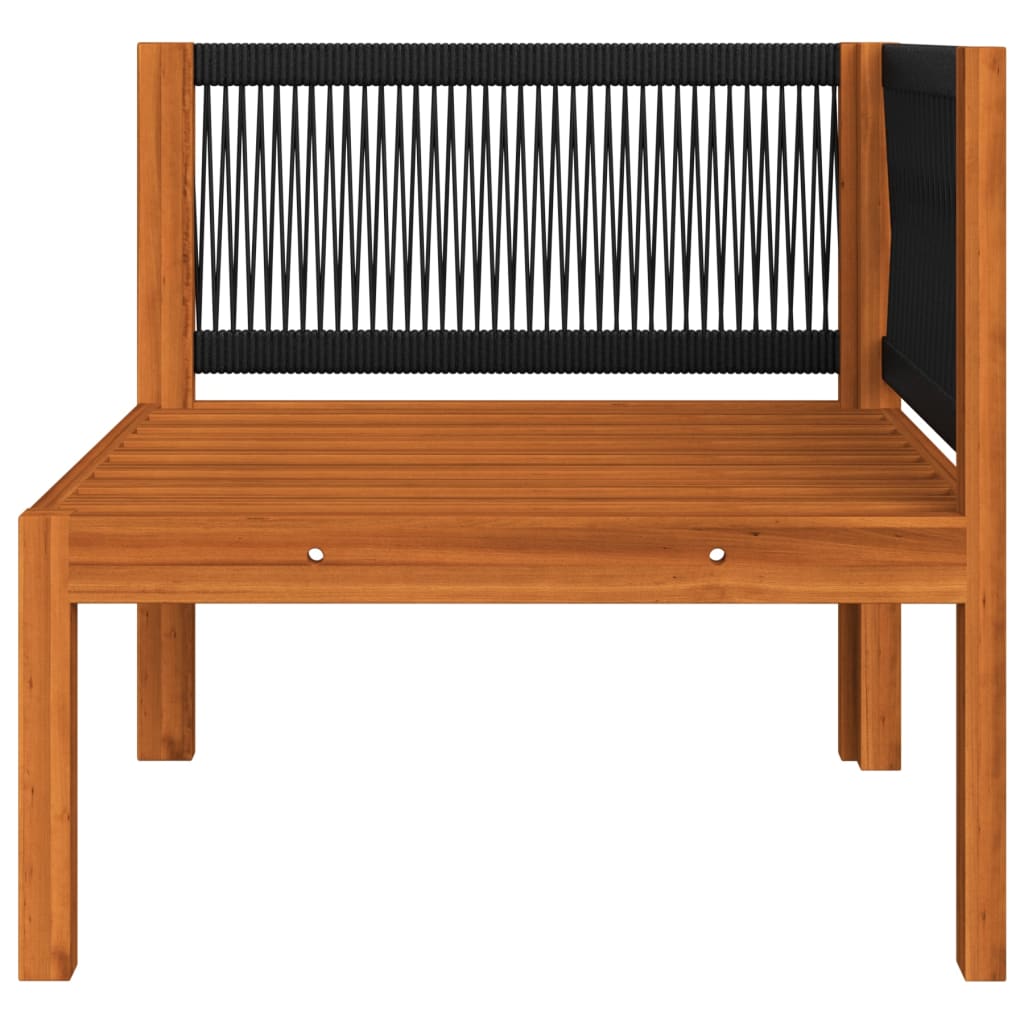 Salon de jardin 12 pcs avec coussins Crème Bois d'acacia solide