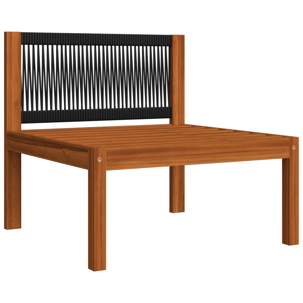 Salon de jardin 12 pcs avec coussins Crème Bois d'acacia solide