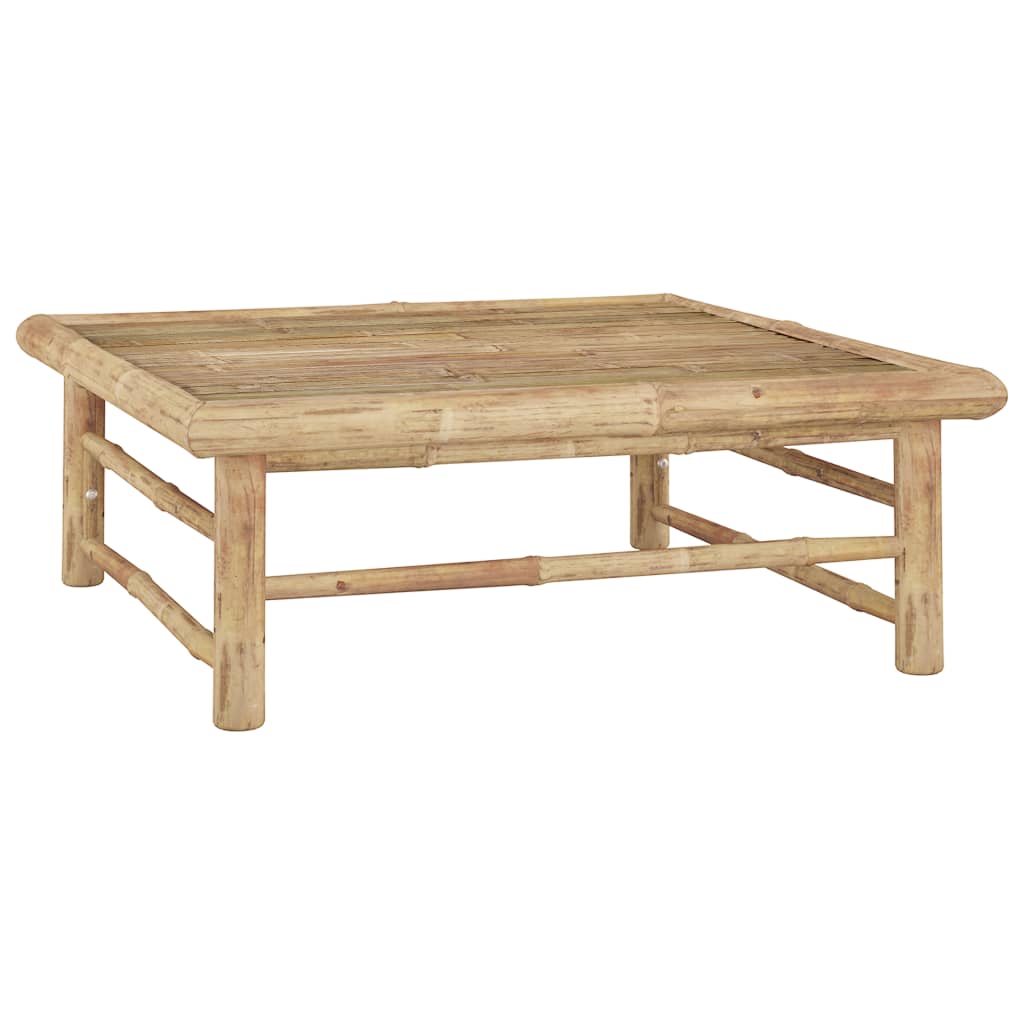 Salon de jardin 12 pcs avec coussins blanc crème Bambou