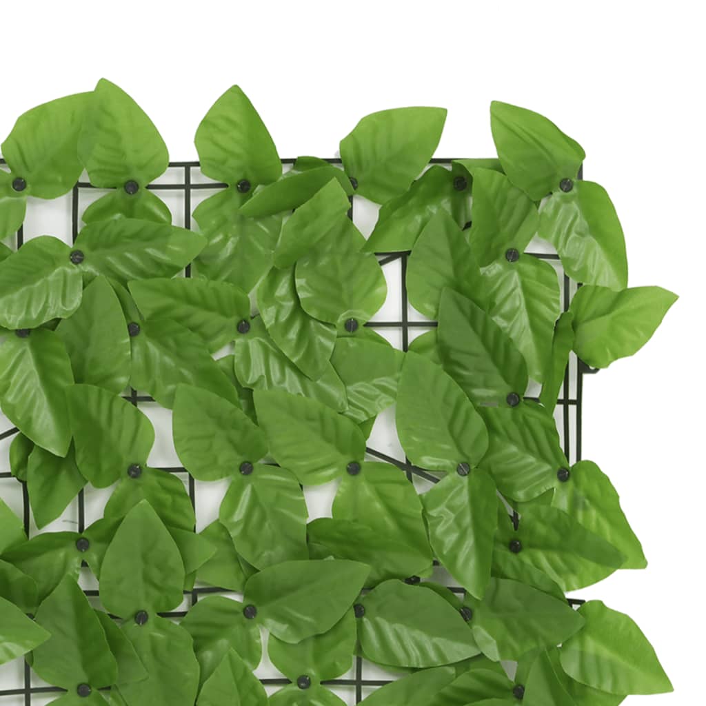 Écran de balcon avec feuilles vert 400x100 cm