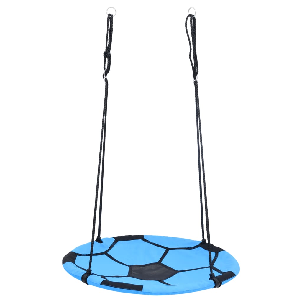 Balançoire nid d'oiseau Motif de ballon de foot 100 cm