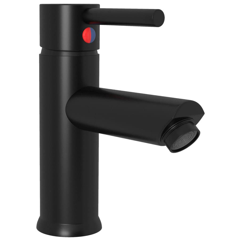 Robinet de lavabo de salle de bain Noir 130x176 mm