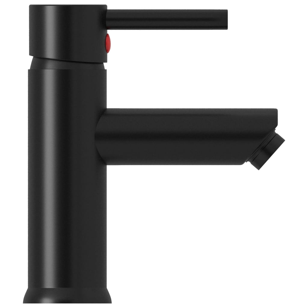 Robinet de lavabo de salle de bain Noir 130x176 mm